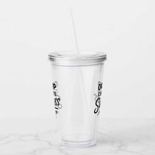 成功やる気を起こさせる引用文黒 アクリルタンブラー (左)