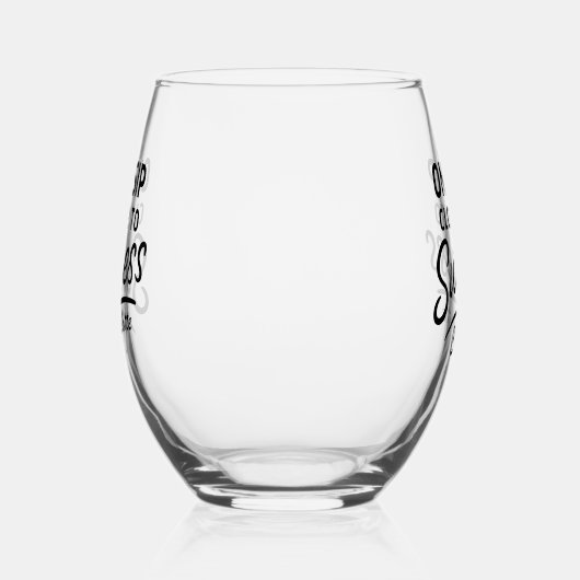 成功やる気を起こさせる引用文黒 ステムなしワイングラス (左)