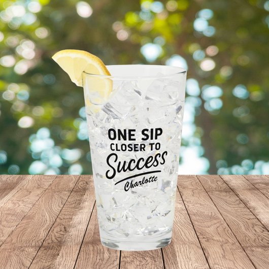 成功やる気を起こさせる引用文黒 タンブラーグラス