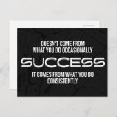 成功やる気を起こさせる引用文 ポストカード (正面/裏面)