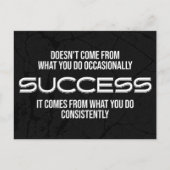 成功やる気を起こさせる引用文 ポストカード (正面)