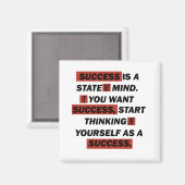 成功やる気を起こさせる引用文 マグネット (正面/裏面)