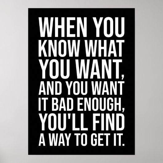 成功やる気を起こさせる引用文 – 方法を見つける ポスター (正面)