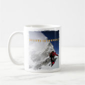 成功やる気を起こさせる感動的引用文 コーヒーマグカップ (左)