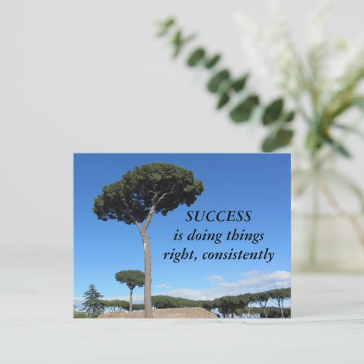 成功やる気を起こさせる ポストカード (スタンド正面)