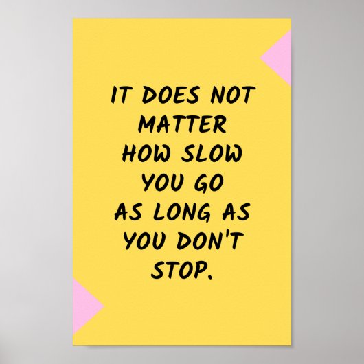 成功やる気を起こさせる/感動的引用文 ポスター (正面)