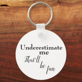 成功を促進するための皮肉な1つの線形引用文 キーホルダー