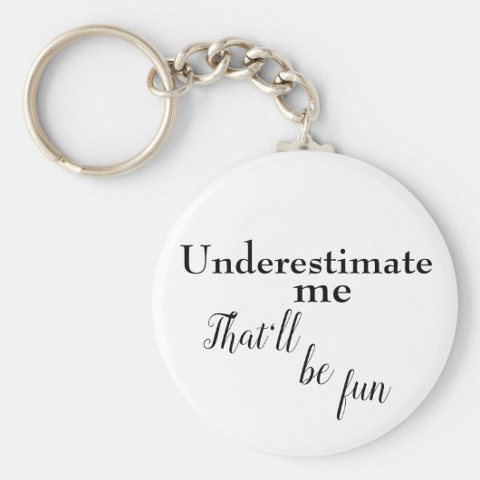 成功を促進するための皮肉な1つの線形引用文 キーホルダー (正面)