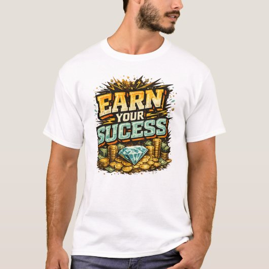 成功を勝ち取れ Tシャツ (正面)