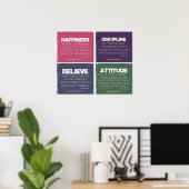 成功を収めるフィットネス ポスター (ホームオフィス)