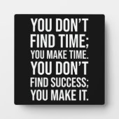 成功を収める – Hustle やる気を起こさせる Grind フォトプラーク (正面)