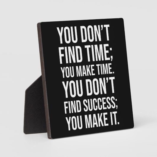 成功を収める – Hustle やる気を起こさせる Grind フォトプラーク (正面)