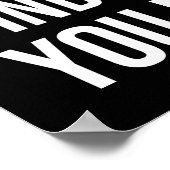 成功を収める – Hustle やる気を起こさせる Grind ポスター (角)