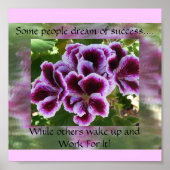 成功を夢見る者があるやる気を起こさせる ポスター (正面)