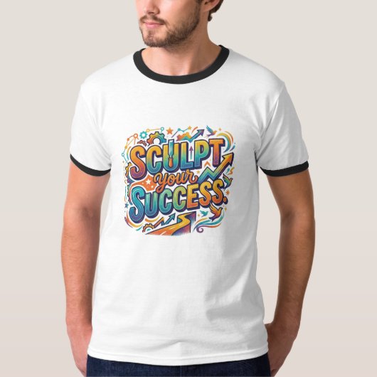 成功を彫刻せよ Tシャツ (正面)