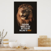 成功を望むライオン ポスター (キッチン)