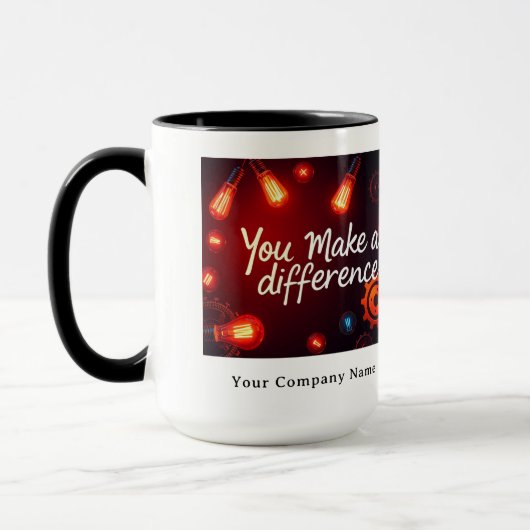 成功を生み出す人への感謝 マグカップ (左)