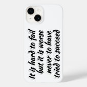 成功を目指すやる気を起こさせる引用文 Case-Mate iPhoneケース (裏面)