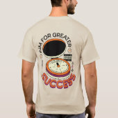 成功を目指素晴らしす Tシャツ (裏面)