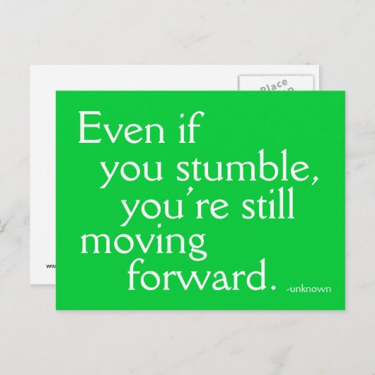 成功インスパイア – はがきやる気を起こさせる 案内ポストカード (正面/裏面)