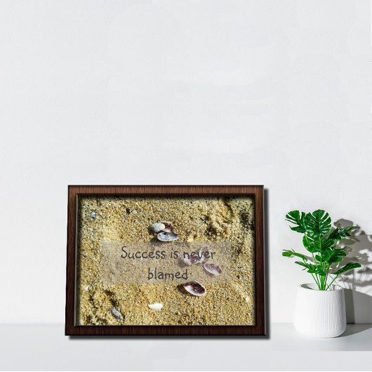 成功ウィズダムことわざと写真のポスター ポスター