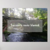 成功ウィズダムことわざブリッジ写真ポスター ポスター (正面)