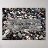 成功ウィズダムことわざ写真ポスター ポスター (正面)