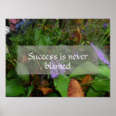 成功ウィズダムことわざ写真ポスター ポスター (正面)