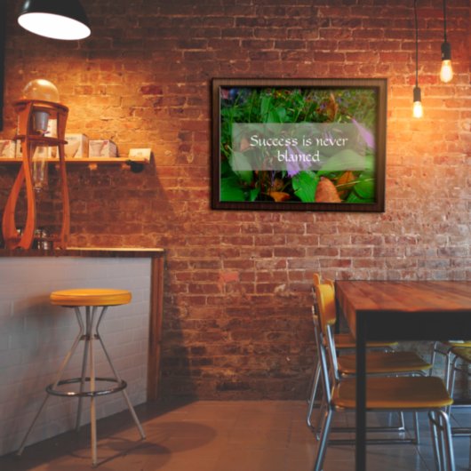 成功ウィズダムことわざ写真ポスター ポスター