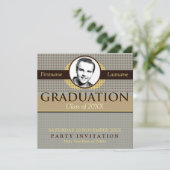 成功クラシックの卒業式とフォト招待状 招待状 (スタンド正面)