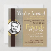 成功クラシックの卒業式とフォト招待状 招待状 (裏面)