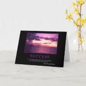 成功グリーティングカード カード (黄色い花)