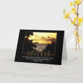 成功グリーティングカード カード (黄色い花)