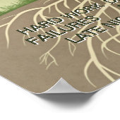 成功ツリーやる気を起こさせるポスター ポスター (角)