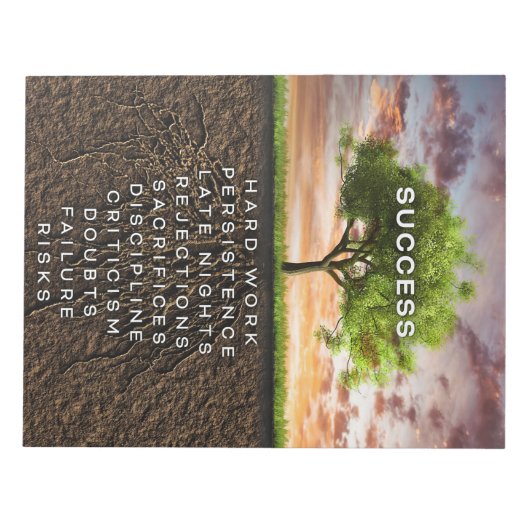 成功ツリー ノートパッド (正面)