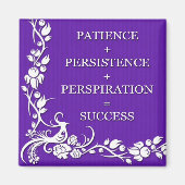 成功フォーミュラの意欲を起こメッセージの磁石 マグネット (正面)