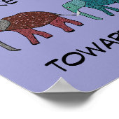 成功ポスターへの第一歩やる気を起こさせる ポスター (角)