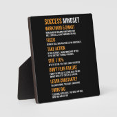 成功マインドセットやる気を起こさせる- フォトプラーク (正面)