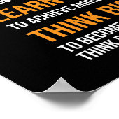 成功マインドセットやる気を起こさせる- ポスター (角)