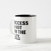 成功マインドセットアートインスピレーション芸術モチベーション芸術 ツートーンマグカップ (正面左)