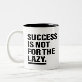 成功マインドセットアートインスピレーション芸術モチベーション芸術 ツートーンマグカップ