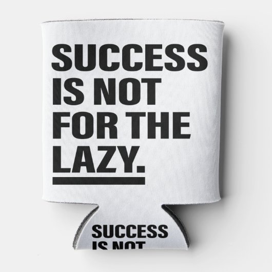 成功マインドセットアートインスピレーション芸術モチベーション芸術 缶クーラー (正面)