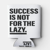 成功マインドセットアートインスピレーション芸術モチベーション芸術 缶クーラー (裏面)