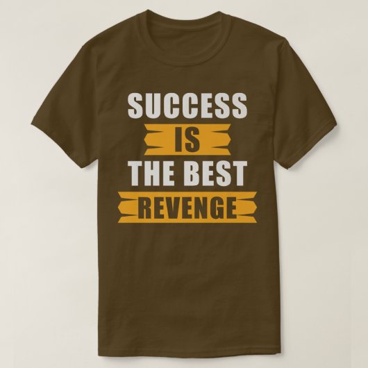 成功モチベーション引用文成功は最高のReven Tシャツ (デザイン正面)