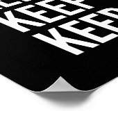 成功モチベーション – 誇りを持ったしかし決して満足しない ポスター (角)