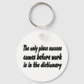 成功作業やる気を起こさせる引用文 キーホルダー (裏面)