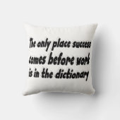 成功作業やる気を起こさせる引用文 クッション (裏面)