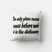 成功作業やる気を起こさせる引用文 クッション (正面)