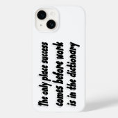 成功作業やる気を起こさせる引用文 Case-Mate iPhoneケース (裏面)