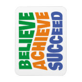 成功信じゴールを達成すやる気を起こさせるる マグネット (縦)